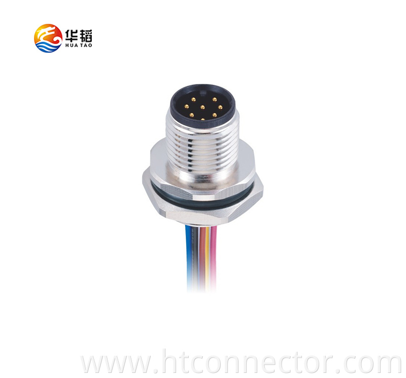 8 core male waterproof plug